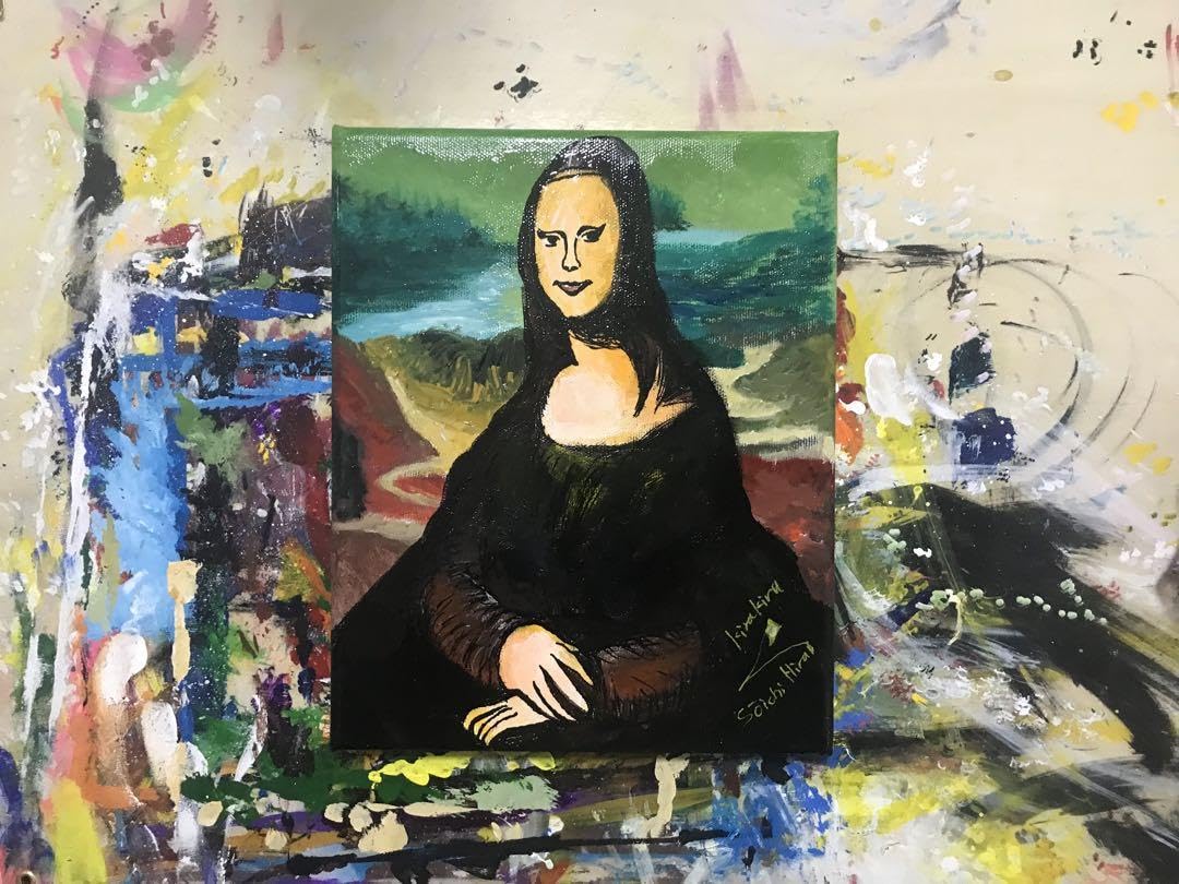 Amazon.co.jp: きらきら平井宗一モナリザの微笑みF3 アクリル画 模写